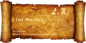 Lind Marcell névjegykártya